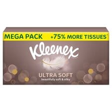 Kleenex Ultra Soft Tissues MEGA Box 75% more tissues 112 Sheets