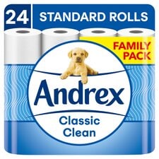 Andrex Classic Clean Toilet tissue 24 Rolls