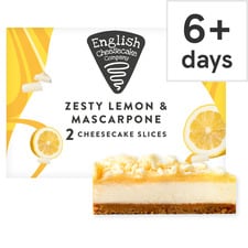 English Cheesecake Company Ltd Lemon & Mascarpone Cheesecake 214G