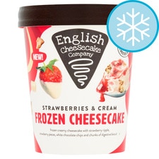 English Cheesecake Company Ltd Strawberry & Cream Frozen Cheesecake 350G