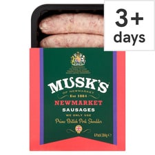 Musks 6 Newmarket Sausages 384G (L)