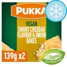 Pukka Vegan Smoky Cheddar Flavour & Onion Bakes 2 Pack 278G