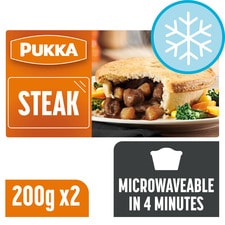 Pukka Steak Microwavable Pies 2 Pack