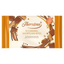 Thorntons Bites Caramel Shortcakes Milk Chocolate 10Pack