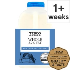 Tesco British Whole Milk 568Ml, 1 Pint