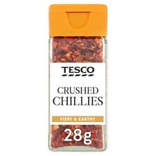 Tesco Crushed Chillies 28G