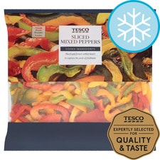 Tesco Sliced Mixed Peppers 500G