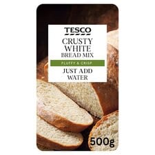 Tesco Crusty White Farmhouse Bread Mix 500G