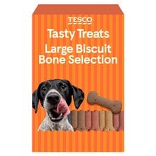 Tesco Biscuit Bones Large Bite Selection Dog Treats 1.2Kg