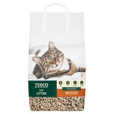 Tesco Absorbent Wood Light Weight Cat Litter 10L