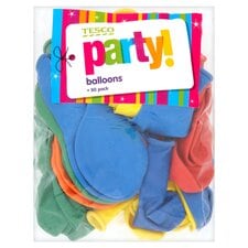 Tesco Assorted Balloons 50 Pack