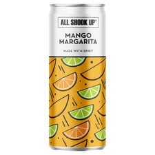 All Shook Up Mango Margarita Ready To Drink Premium Cocktail 250ml