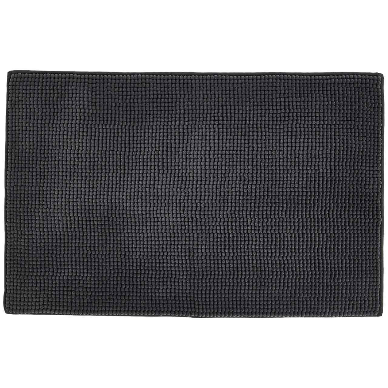 M&S Collection Bobble Bath Mat, Dark Charcoal