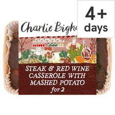 Charlie Bigham's Steak & Red Wine Casserole With Mashed Potato 800g