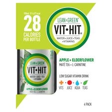 Vit-Hit Lean & Green Apple & Elderflower Juice Drink 4 x 400ml