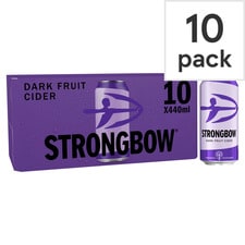 Strongbow Dark Fruit Cider Can 10x440ml