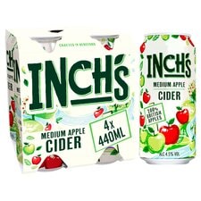 Inch's Medium Apple Cider Can 4x400ml