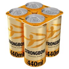 Strongbow Tropical Cider Can 4x440ml