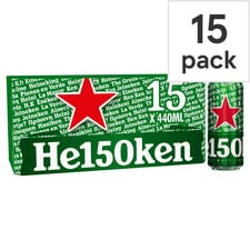 Heineken Lager Beer Can 15x440ml