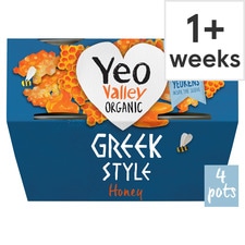 Yeo Valley Honey Greek Style Yogurt 4 X100g