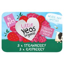 Little Yeos Strawberry Raspberry Fromage Frais 6 X45g