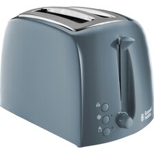 Russell Hobbs Textures 2 Slot Toaster - Grey