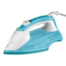 Russell Hobbs Light & Easy 2400W White & Aqua Iron