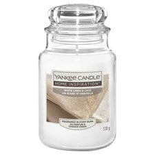 Yankee Candle Home Inspiration Large Jar White Linen & Lace 538g