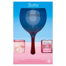 Gordon's Premium Pink Gin With Drink Shimmer & Glass 