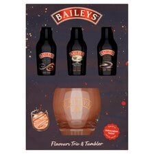 Bailey's Flavours Trio & Tumbler Gift Set 17% Vol 3x5Cl