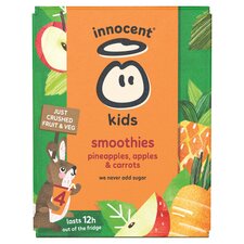 innocent Kids Smoothies Pineapples, Apples & Carrots 4 x 150ml