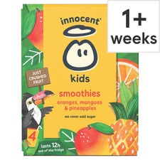 innocent Kids Smoothies Oranges, Mangoes & Pineapples 4 x 150ml