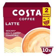 Costa Coffee Latte Pods 10 X 16G