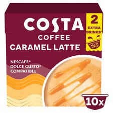 Costa Coffee Caramel Latte Pods 10 X 16G