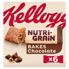 Kellogg's Nutri-Grain Bakes Chocolate Snack Bars 6x45g