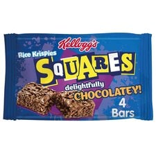 Kellogg's Rice Krispies Squares Chocolatey Cereal Bars Multipack, 4x36g