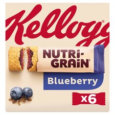 Kellogg's Nutri-Grain Blueberry Snack Bars 6x37g