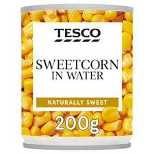 Tesco Naturally Sweet Sweetcorn 200G