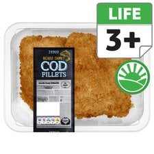 Tesco 2 Breaded Chunky Cod Fillets 350G