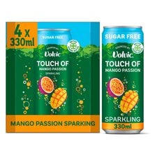 Touch of Mango Passion Sparkling Sugar Free Flavoured Water Multipack 4x330ml