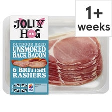 Jolly Hog Unsmoked Bacon 200G