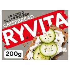 RYVITA Cracked Black Pepper Crispbread 200g