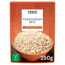 Tesco Microwave Wholegrain Rice 250G