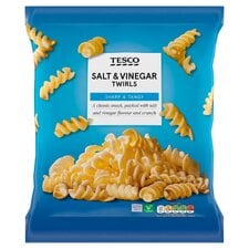 Tesco Twirls Salt & Vinegar Snacks 125G