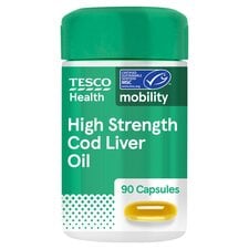 Tesco Health High Strength Cod Liver Oil 90 Capsules