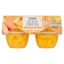 Tesco Peach Pieces 4X120g