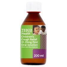 Tesco Health Children's Cough Relief Oral Solution 200ml