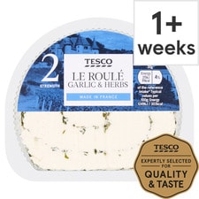 Tesco French Le Roule Garlic & Herb Soft Cheese 150 G