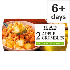 Tesco 2 Apple Crumbles 270G