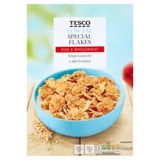 Tesco Low Fat Special Flakes Cereal 500G